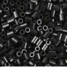1000顆/包 2.6mm 熔融珠創意小孔珠補充包，手工像素藝術 DIY 拼圖 3D 拼圖 DIY 熨燙珠手工藝，製作需專業工具 - 黑色 - 查看 1