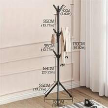 1PC Clothes Hanging Rack Floor Simple Bedroom Clothes And Hat Rack Household Clothes Storage Rack Easy Assembly - Black - View 10