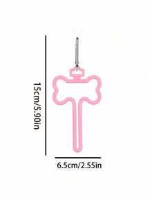 2 Pieces Of Traction Rope Dog Waste Bag Fixing Clips, Portable Poop Bag Clips, Hand-Free Clips, Pet Poop Bag Holder - Multicolor - View 2