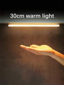 1pc 10/20/30/50cm USB Rechargeable Sensor Light Strip, Smart LED Motion Sensor Light Bar, Dimmable, Warm White & White Light, Magnetic Sticker Included - Multicolor - View 15