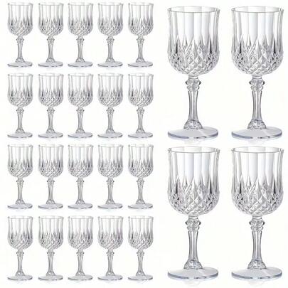 1/6/9/12 Juegos de Copas de Champán de Alta Calidad de 200ml, Copas de Vino de Textura de Cristal, Adecuadas para Fiestas de Vacaciones, Reuniones, Familia, Amigos, Actividades de Ramadán, Trabajo en Equipo de la Empresa, Temporada de Regreso a Clases