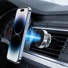 Soporte magnético súper fuerte para teléfono de coche, antideslizante y anti-vibración, asistente de navegación para conducir - Negro - Ver 6