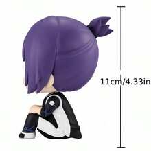 1pc/11cm Anime Character Figure, Sitting Cute Version Collectible PVC Model, Suitable For Desktop Decor, Car Accessories Or Gifts For Fans - Multicolor - View 9