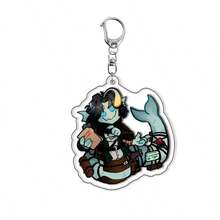 Pressure Horror Game Cat Acrylic Keychain Gaming Character Sebastian Solace Pendant Key Ring Bag Accessories Gamer Fans Gift - View 3