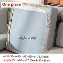 1件装防水弹力沙发套，防滑设计，适用于L型及1-2-3-4人沙发，全套防尘沙发套，客厅装饰 - 彩色 - 查看 15