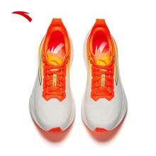 Giày chạy marathon chuyên nghiệp Anta Mili thế hệ thứ 2 | Đế carbon toàn chiều dài dành cho nam, giày thể thao thi đấu đường dài và tập luyện. - Giấy cói trắng/cam tươi-5 - Xem 3