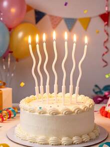 10pcs Cake Candles - Long-Lasting, Countable, Slim Design Suitable For Birthday Celebrations, Adds Charm To Dessert Table, Essential For Complete Birthday Party Decorations And Holiday Decor - Multicolor - View 2