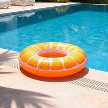 1 Pc Creative Watermelon Design Hot Summer Adult Kids PVC Watermelon Tube Inflatable Pool Swimming Ring - Multicolor - View 6
