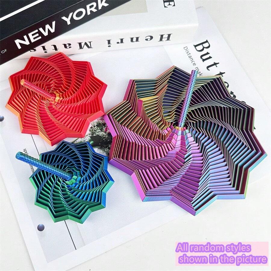 This 3D Printed Star-Shaped Features A Sensory Design And Decorative Octagonal Handle To Help Relieve Stress. With A Novel Design, Unique Shape, And Fine Craftsmanship, It Makes A Great New Year's Gift For Adults. - Multicolor - View 1