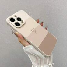 Funda de teléfono suave pintada con forma de corazón Pop para iPhone 11/11 pro/11 pro max/12/12 pro/12 pro max/13/13 pro/13 pro max/14/14 pro/14 pro max/15/15 pro/15 pro max/16/16 pro/16 pro max/17/17 pro/17 pro max - Estilo (1 pieza) - Ver 5
