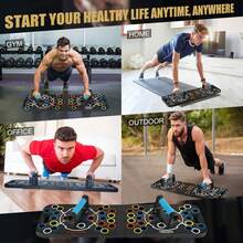 1 Set de Tabla de Flexiones Multifuncional de ABS, Equipo de Entrenamiento para Pecho y Abdominales, Herramienta de Fitness para Gimnasio en Casa, Soporte de Flexiones, Tabla Abdominal Portátil, Calidad Profesional, Regalo de Cumpleaños/Festividad, Equipo Deportivo para Escuela/Club/Gimnasio - Multicolor - Ver 9