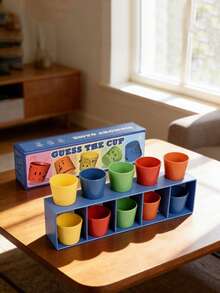 10pcs/1pc - Party Cup Game, Half-Cup Guessing Game, Cup Sorting Challenge, Fun 2-Player Blind Guessing Game, Memory And Logic Training, Color Recognition, Fun Color Guessing, Matching And Recognition Game, Fun Blind Guessing Learning Toy, Develops Cognitive Abilities, Fine Motor Skills And Hand-Eye Coordination, Suitable For Parties, Family Gatherings And Early Education, Vivid Design, Perfect For Parties, Holiday Gifts, And Party Games - Multicolor - View 3