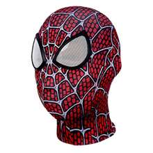 Hasbro Máscaras de superhéroe de tela de licra transpirable con diseño de telaraña y malla, adecuadas para disfraces de Halloween para todas las edades - Talla única - Ver 9
