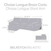Kiva Chaise Lounge Sofa Cover For Short Left Arm, Super Elastic, Bi-Elastic, Various Colors Available - Chaise Lounge Sofa Cover With Support Foams And Adjustable Elastic Bands, Suitable For Right Or Left - Beige Me 2 - View 6
