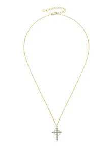 XUJIA 1Pc Of 925 Sterling Silver Cross Pendant Necklace 3mm*11pcs Round Moissanite Necklace Wedding & Baptism Anniversary Religious Jewelry Gifts - PMO-301 - View 9