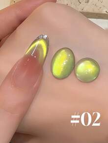 15毫升 2026季节限定闪亮彩虹追月多巴胺双色法式日落蓝光肤色水晶玻璃珠美白冰透明浅金猫眼凝胶指甲油。美甲沙龙及美容护理，持久耐用，需配合UV灯使用。 - 彩色 - 查看 5