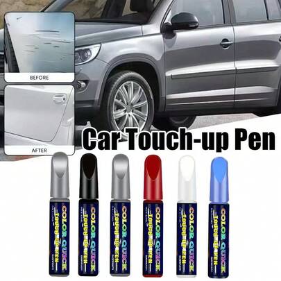 1 bút sửa chữa vết xước ô tô nhiều màu mới, dụng cụ trám vết xước sơn thân xe ô tô, thích hợp cho ô tô, xe máy và các loại xe khác để sửa chữa vết xước thân xe, che phủ sơn, đánh bóng và mài.