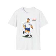 England Footballer T-Shirt Retro World Cup 2026 - 白色 - 查看 1