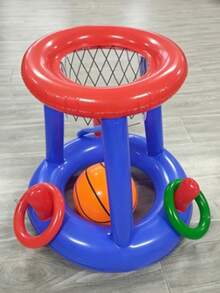 1 Set Inflatable Basketball For Pool Party, Inflatable Basketball Dribbling Device For Swimming Pool, Suitable For Adult Family Entertainment, Outdoor Leisure, Summer Party, Beach, Lake, Water Activities - Upgraded Version - View 9