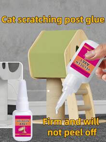 Pegamento súper de uso general de alta resistencia, secado rápido y resistente a la temperatura, adecuado para la reparación de postes rascadores para gatos, transparente, secado instantáneo, adhesivo para suministros para mascotas - 32 gramos - Ver 3