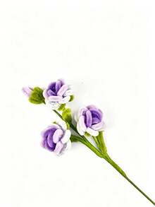 Handmade Eternal Purple Flower Bouquet, Eternal Lily Tulip Chenille Stem Plush Flower Lily Tulip Bouquet | Graduation Ceremony, Teacher's Day, Valentine's Day, Birthday Gift Eternal Plush Flower Home Decor Gift - Multicolor - View 9