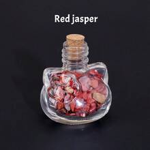 1个天然水晶猫许愿瓶，魔法能量疗愈石漂流瓶，内含原石，灵性占卜灵气礼物，母亲节送给妈妈 - 碎石貓頭能量瓶 - 查看 16