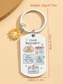 1 Móc khóa quà tặng ý nghĩa - Móc khóa "Bạn đã đủ tốt rồi", Móc khóa nhắc nhở, Quà tặng truyền cảm hứng cho nam và nữ - Nhiều màu - Xem 8