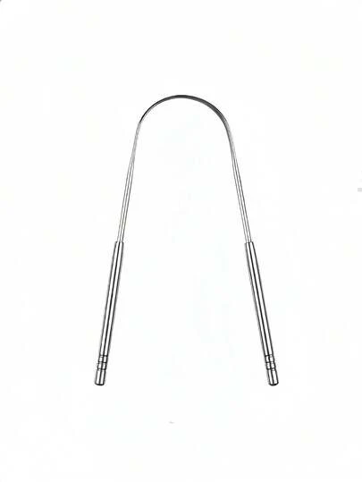 1/2/3pcs Stainless Steel Adult Tongue Scraper - Professional Metal Tongue Cleaner, Helps Reduce Bad Breath And Improve Oral Hygiene, Fragrance-Free