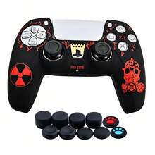 Robot Themed Soft Silicone Protective Cover Suitable ForPS5 Game Controller Shell Skin Controller Touchpad Sticker - View 9
