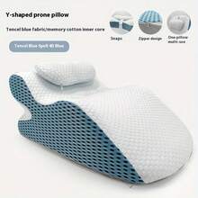 Two Styles Of Ergonomic Support Pillows, Versatile Prone Pillows, Breathable Bed Pillows, Ideal For Side And Back Sleepers, Memory Foam Pillows With Removable Covers, And Multifunctional Back Support - Grey - View 8
