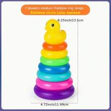 Mainan Bebek Susun Warna Pelangi, Penuh Warna, Edukatif & Mengembangkan Anak - MultiWarna - View 9