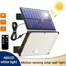400 LED Solar Powered Motion Sensor Light, Waterproof Outdoor Solar Wall Lamp With Smart Lighting Control And 3 Brightness Modes - 400LED - View 12