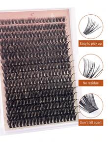 320片 40D 9-16mm D卷度簇状假睫毛 单根假睫毛 睫毛嫁接 簇状假睫毛 柔软自然 假睫毛 单根DIY睫毛嫁接 睫毛簇，睫毛簇，单根假睫毛，假睫毛 - 查看 5