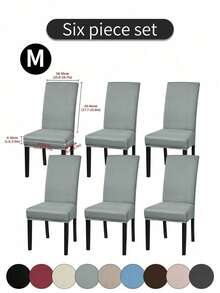 1pc/4pcs/6pcs/10pcs Elastic Soft Parsons Dining Chair Covers, Removable And Washable Universal Fit Kitchen Restaurant Chair Covers With Elastic, Spring/Summer Green Leaf Print Dining Chair Covers, Protect Furniture And Home Decor, Create Festive Atmosphere For Dining Room, Living Room And Kitchen Chairs - Multicolor - View 19
