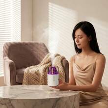 Mini Volcano Humidifier With 7-Color Night Light, Portable Cool Mist Aroma Diffuser For Bedroom, Car, Office And Desktop - 1PC - View 7