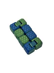 1pc Honeycomb Textured Mini Transformable Magic Cube, Fidget Toy, Textured Infinite Rotation Stress Relief Toy, Desktop Finger Toy - Multicolor - View 5