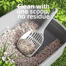 New Upgrade Cat Litter Scooper, Fine Hole Filter Shovel, Space-Saving Cat Poop Shovel With Hanging Hole - View 1