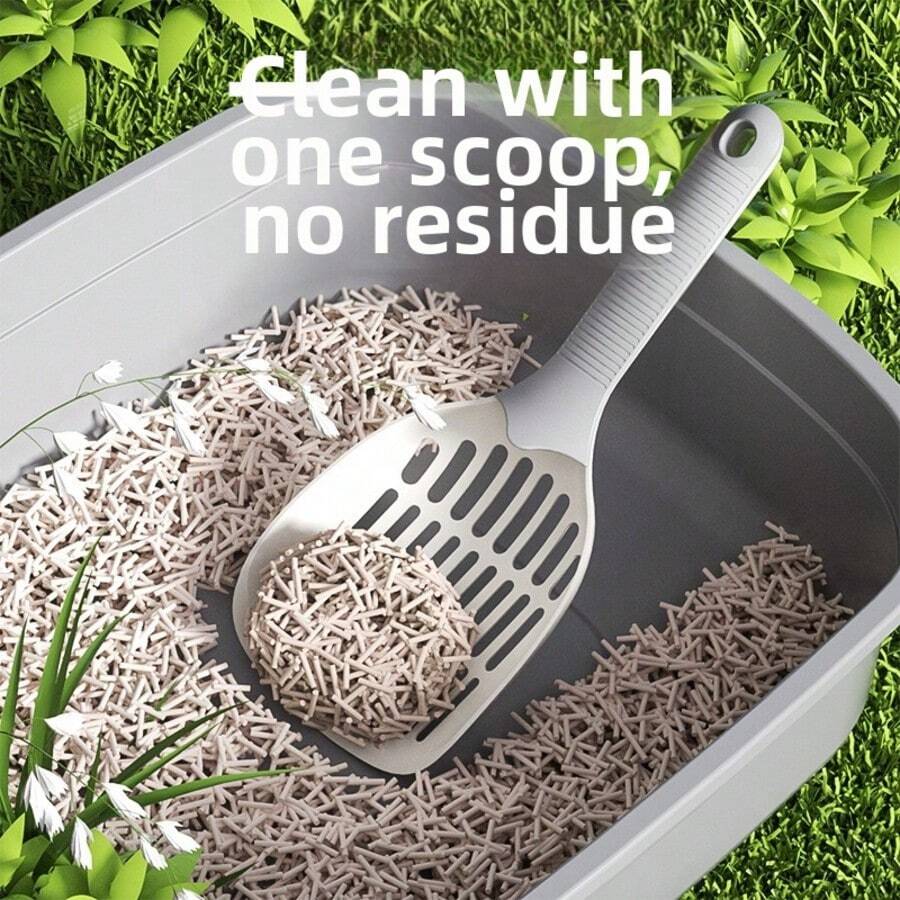 New Upgrade Cat Litter Scooper, Fine Hole Filter Shovel, Space-Saving Cat Poop Shovel With Hanging Hole - View 1