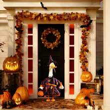 Halloween Porch Goose Outfit, Witch Themed Goose Costume With Dress, Witch Hat  Pumpkin Bag, Cute Porch Goose Clothes For 23Inch Lawn Goose, Halloween Front Porch Decor, Holiday Party Decoration - 多色 - 查看 5