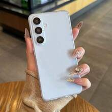 适用于三星 Galaxy A57、A37、A17、A07、A56、A36、A26、A16、A06、A05、A15、A25、A35、A55、A12、A13、S24 Plus、S25 FE、S26 Ultra 的超薄防摔磨砂手机壳 - 無色 - 查看 6