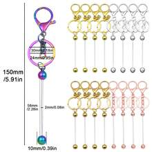 1 pieza Llavero de aleación de zinc de colores, conector para hacer joyas DIY, llavero, broche de bolso, colgante de coche, accesorio hecho a mano de aleación - hebilla de aleación DIY - Ver 7