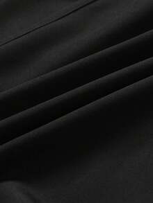 2-in-1 Hochbund Kompressionsshorts, schlankmachend und anhebend, Schlitzdesign Schwarz - Schwarz - Übersicht 4