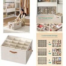 Shoe Storage Box - Beige cappuccino - Voir 1