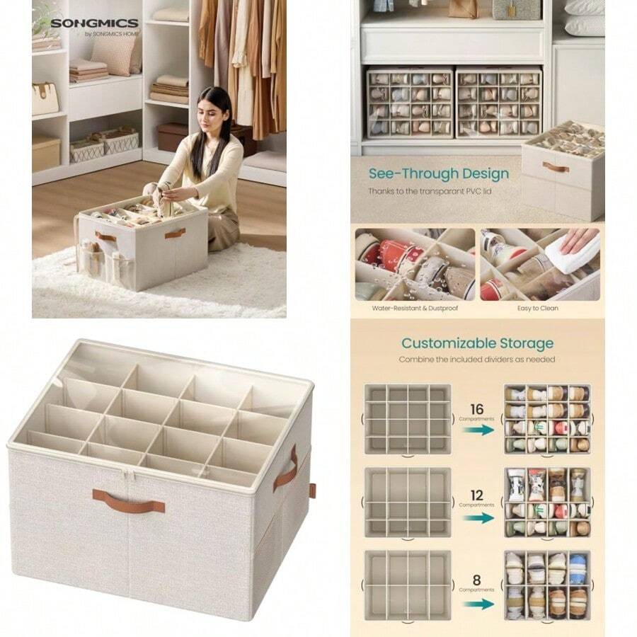 Shoe Storage Box - Beige cappuccino - Voir 1