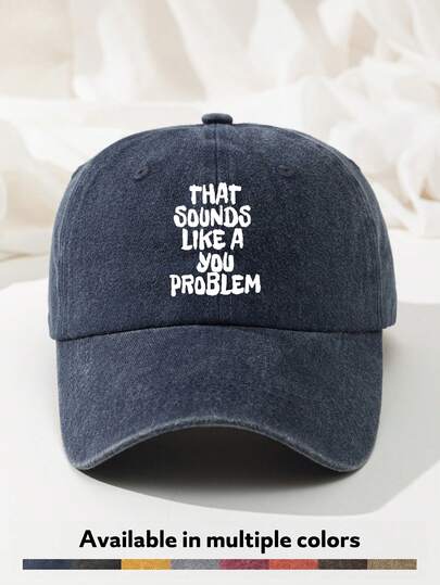 Șapcă de baseball unisex, mărime reglabilă, cu imprimeu grafic, stil vintage, din denim spălat, cu coroană moale, potrivită pentru exterior, plajă, camping, călătorii, cadou