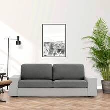 Kiva Universal And Versatile XL Sofa Seat Cover, Various Colors Available – Easy-To-Fit Protective Sofa Cover For Backrest, Seat And Arms - 深灰色雷神 - 查看 5