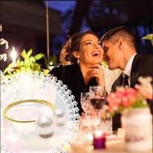 Pearl Decorated Napkin Rings - Washable Metal/Silver Napkin Rings With Napkin Ring Clips, Available In 6pcs Or 12pcs Sets. Fashionable Designed Rings, Suitable For Wedding, Party, Banquet Table Decor - Multicolor - View 10