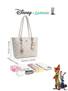 Disney 迪士尼女士大容量兔子手提包 | 多功能通勤单肩包，理想礼物 - 彩色 - 查看 10