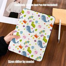 Ốp bảo vệ máy tính bảng kiểu sách hình thú cưng hoạt hình đại dương dễ thương, có khe cắm bút. Ốp bảo vệ máy tính bảng mềm mại và dễ thương kiểu sách hình thú cưng hoạt hình đại dương, có khe cắm bút, chức năng tự động bật/tắt màn hình thông minh, chức năng giá đỡ ổn định, bảo vệ toàn diện và các đường cắt chính xác. Tương thích với iPad Mini 4/5/6, 9.7/10.2/10.5/10.9/11/12.9/13 inch, Pro/Air 4/5/6/7, thế hệ thứ 10/11, Galaxy Tab A7Lite/A8/A9/A9Plus/S6Lite/S7/S8/S9/S10/S11/FE/Plus Series. - Nhiều màu - Xem 3