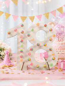 一套18岁生日木制棒棒糖展示架,18岁生日棒棒糖展示架,18岁生日派对创意糖果架,成人礼物甜点桌装饰,18岁生日派对用品,木制棒棒糖展示架,结婚纪念日甜点桌中心装饰棒棒糖架,18岁生日纸杯蛋糕架蛋糕装饰,生日蛋糕架,18岁生日装饰,18岁生日礼物 - 原木色 - 查看 4